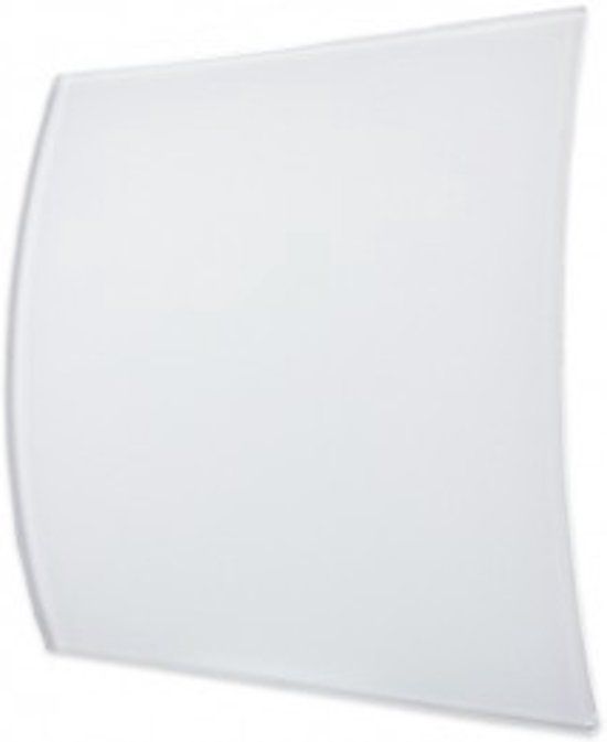 Design ventilatierooster vierkant (afvoer & toevoer) Ø125mm - kunststof - wit