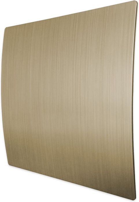 Design ventilatierooster vierkant (afvoer & toevoer) Ø100mm - kunststof - goud