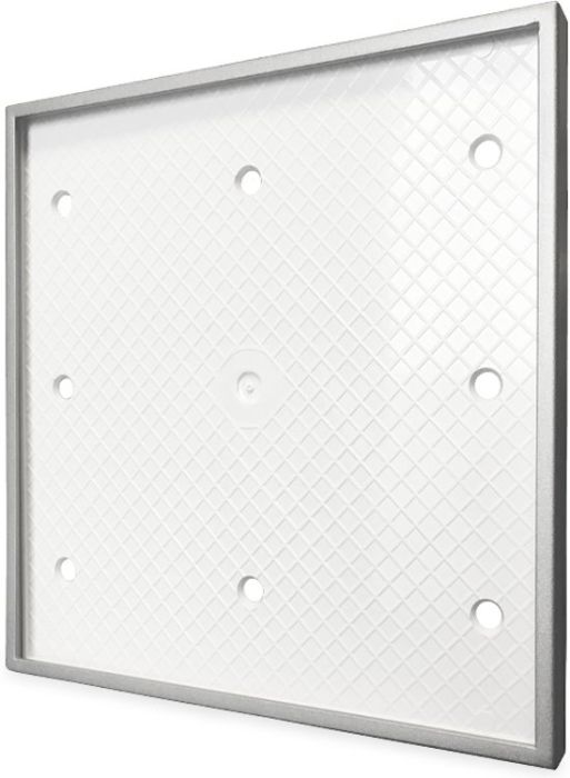 Design ventilatierooster vierkant (afvoer & toevoer) Ø100mm - Tegelfront