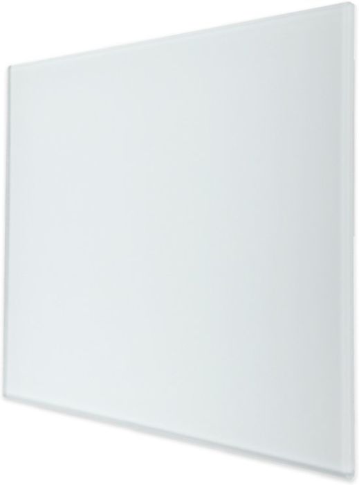 Whisper Design ventilatierooster vierkant (afvoer & toevoer) Ø100mm - vlak GLAS - mat wit