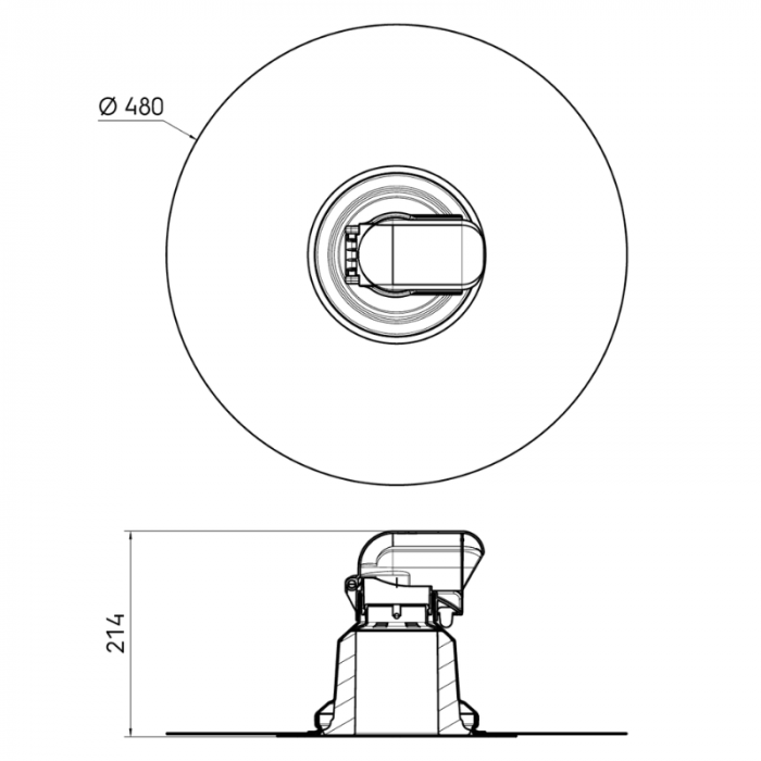 Ubbink Kabel- en Leidingdoorvoer - Geïsoleerd - Ø 55mm - EPDM (Resitrix SK-W)