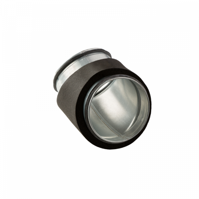 Geïsoleerde bocht 45º - Ø 125mm - geperst - SAFE