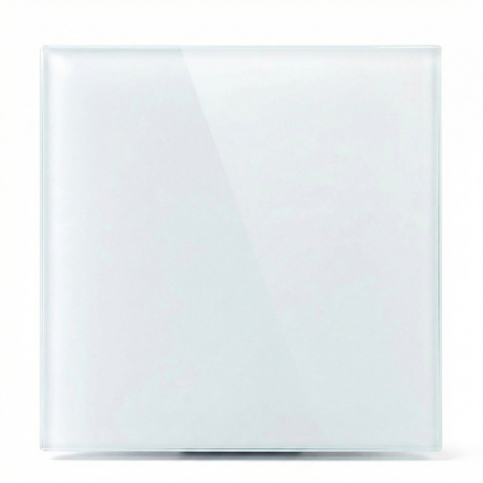 Whisper pro-design badkamerventilator - Ø100mm - met nalooptimer en vochtsensor - vlak glas - mat wit