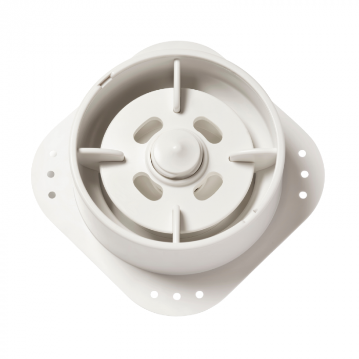 NoShow designventiel Ø 125mm stretch voor spanplafond - toevoer/afvoer - Wit