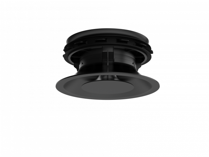 Pradovent - trim - Ø 125mm design ventiel (toevoer & afvoer) - Zwart