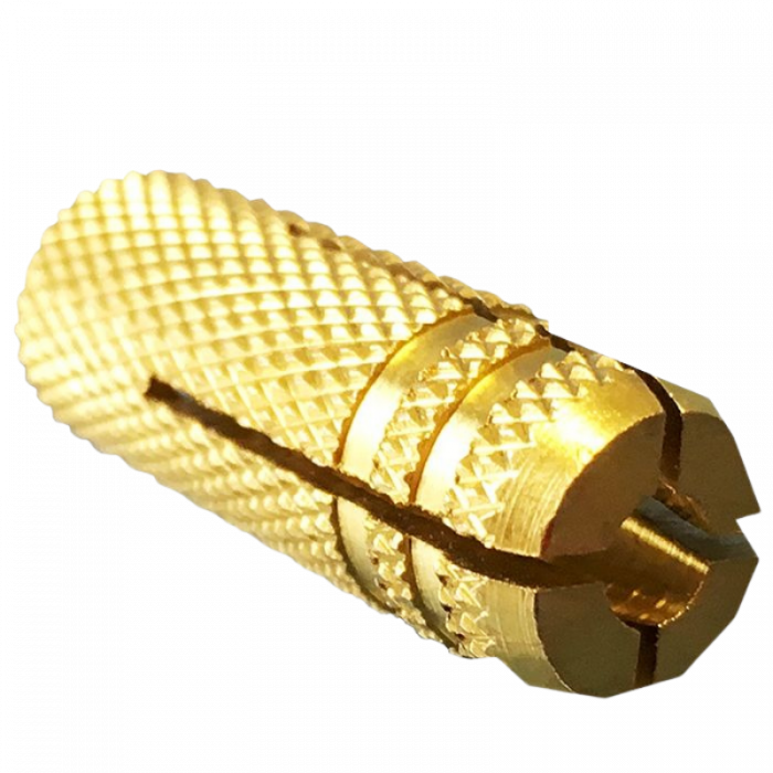 Messing muurplug - M8