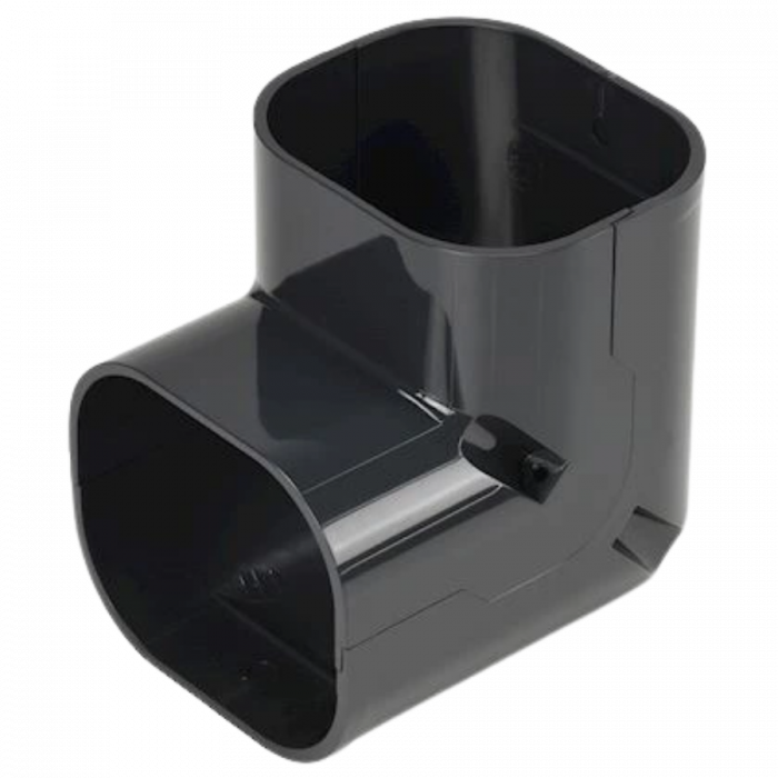 Lange stijgende bocht 90 graden - Antraciet Lange stijgende bocht 90 graden - Antraciet