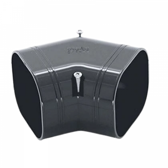 Airco vlakke bocht 45 graden - Antraciet