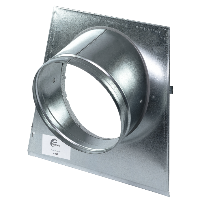 "EasyPlenum" voor LUCHTAFVOER - aansluiting 250mm - met geperforeerd rooster