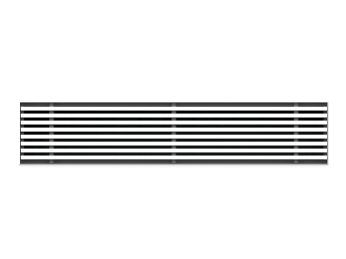 Instucbaar frameloos wandrooster - 210x50mm - t.b.v. kanaal 220 x 55mm Instucbaar frameloos wandrooster - 210x50mm - t.b.v. kanaal 220 x 55mm