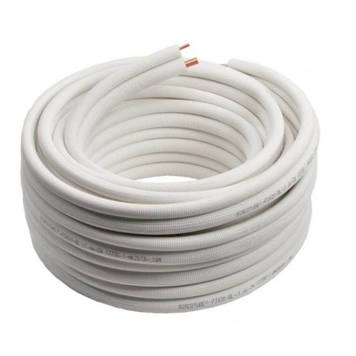 Koperen koelleiding, geïsoleerd duo (3/8 en 5/8 inch, lengte 25m)