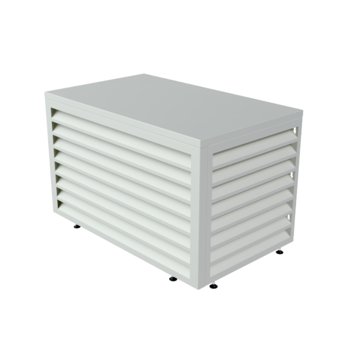 Aircover 1000 - RAL9016 - Luxe (airco) buitenunit omkasting - 100 x 65 x 50 cm Aircover 1000 - RAL9016 - Luxe (airco) buitenunit omkasting - 100 x 65 x 50 cm