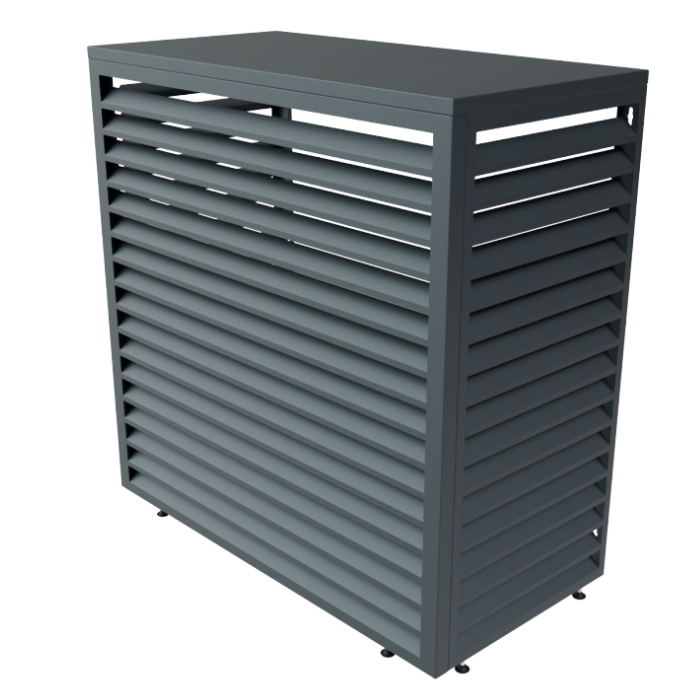 Aircover 1200 - RAL7016 - Luxe (airco) buitenunit omkasting - 120 x 110 x 65 cm Aircover 1200 - RAL7016 - Luxe (airco) buitenunit omkasting - 120 x 110 x 65 cm