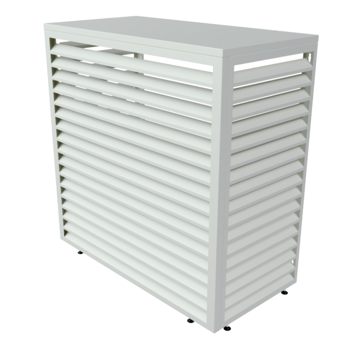 Aircover 1200 - RAL9016 - Luxe (airco) buitenunit omkasting - 120 x 110 x 65 cm Aircover 1200 - RAL9016 - Luxe (airco) buitenunit omkasting - 120 x 110 x 65 cm