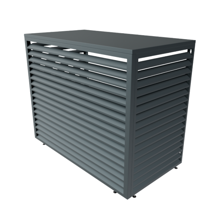 Aircover 1700 - RAL7016 - Luxe (airco) buitenunit omkasting - 170 x 130 x 75 cm Aircover 1700 - RAL7016 - Luxe (airco) buitenunit omkasting - 170 x 130 x 75 cm