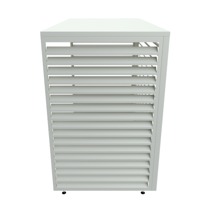 Aircover 1700 - RAL9016 - Luxe (airco) buitenunit omkasting - 170 x 130 x 75 cm Aircover 1700 - RAL9016 - Luxe (airco) buitenunit omkasting - 170 x 130 x 75 cm