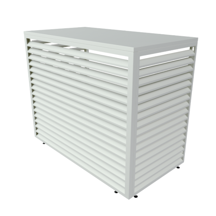 Aircover 1700 - RAL9016 - Luxe (airco) buitenunit omkasting - 170 x 130 x 75 cm Aircover 1700 - RAL9016 - Luxe (airco) buitenunit omkasting - 170 x 130 x 75 cm