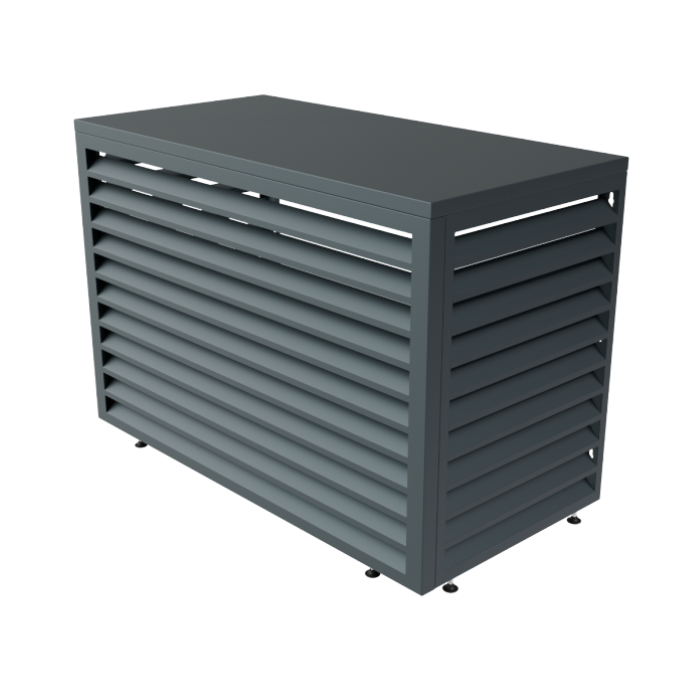 Aircover 1100 - RAL7016 - Luxe (airco) buitenunit omkasting - 110 x 80 x 54 cm Aircover 1100 - RAL7016 - Luxe (airco) buitenunit omkasting - 110 x 80 x 54 cm