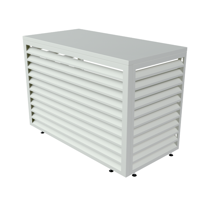 Aircover 1100 - RAL9016 - Luxe (airco) buitenunit omkasting - 110 x 80 x 54 cm Aircover 1100 - RAL9016 - Luxe (airco) buitenunit omkasting - 110 x 80 x 54 cm