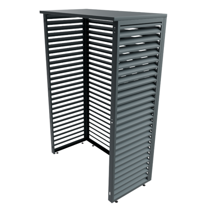 Aircover Sky - RAL7016 - Luxe (airco) buitenunit omkasting - 120 x 160 x 65 cm