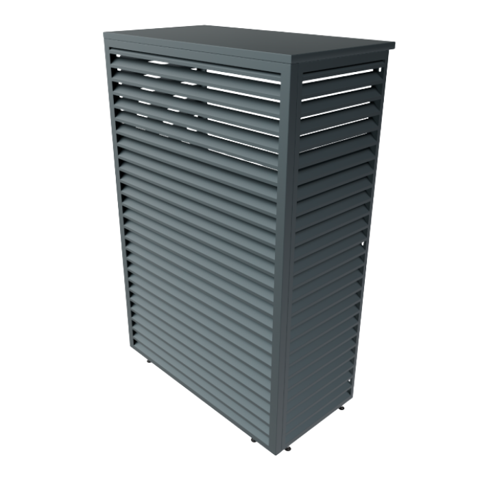 Aircover Sky - RAL7016 - Luxe (airco) buitenunit omkasting - 120 x 160 x 65 cm