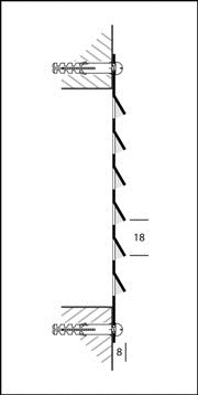 Aluminium schoepenrooster opbouw 400 x 400mm - WIT (1-4040W)