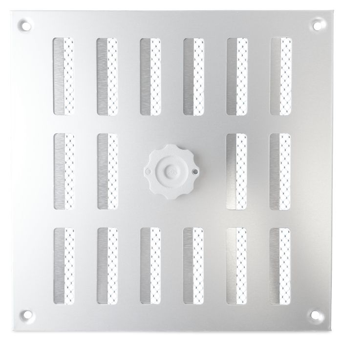 Aluminium afsluitbaar schuifrooster opbouw 250 x 250mm - ALU