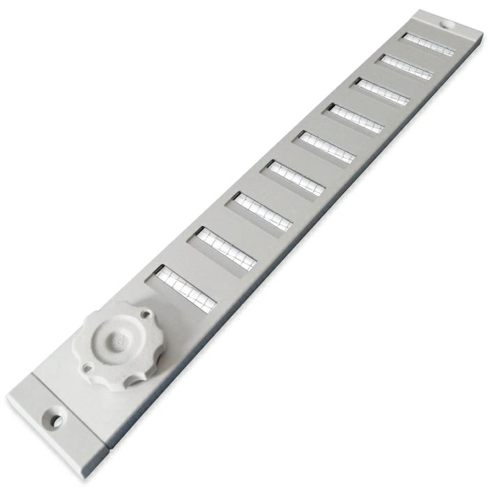 Aluminium afsluitbaar schuifrooster opbouw 500 x 150mm - Geanodiseerd (3-5015AA)