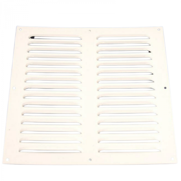 Aluminium schoepenrooster opbouw 300 x 300mm - WIT (1-3030W)