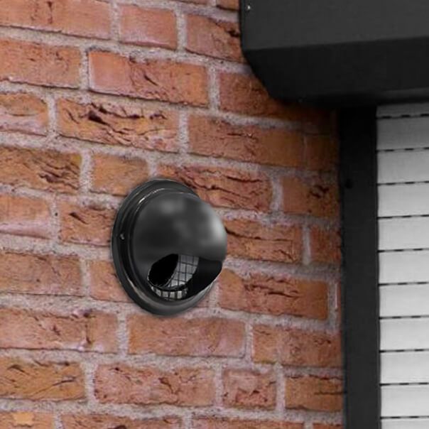 Marley Ventilatierooster Met Vliegengaas - 190 X 190 Mm, Kunststof, Met Buisaansluiting Ø150 Mm | Voor Gezonde Binnenlucht