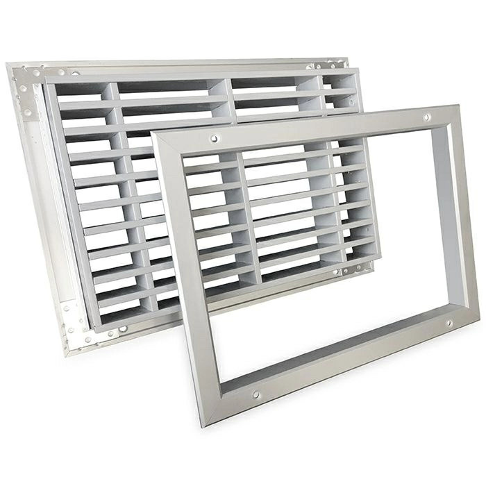 Brandwerend deurrooster 400 x 200mm (binnendeur toepassing)