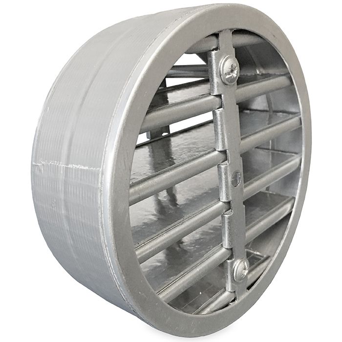 Brandwerend rond lamellenrooster Ø125mm - High Performance (vloer/buitenmuur toepassing)