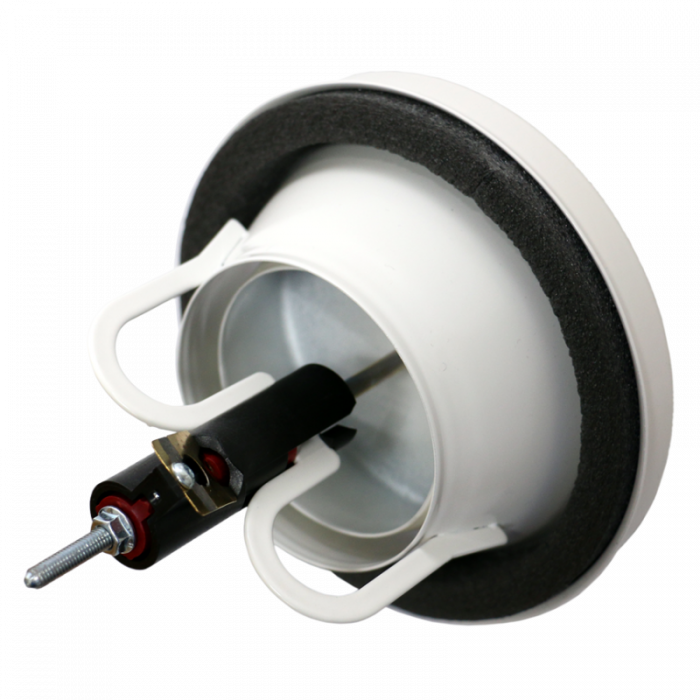 Brandwerend afvoerventiel rond - Ø 100mm - wit