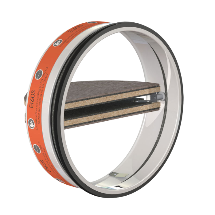 Brandwerende vlinderklep (brandklep) Ø150mm - 60 minuten