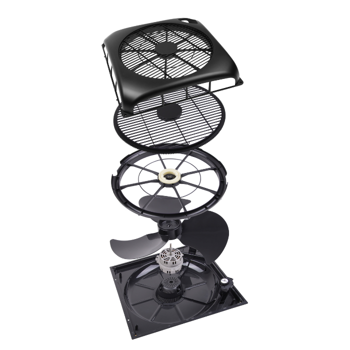 Ceilingflow plafondventilator - 130m3/h - zwart - met afstandsbediening