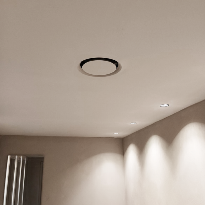 Whisper instucbaar designventiel - ROND - 125mm - toevoer/afvoer - Wit - met plenumbox