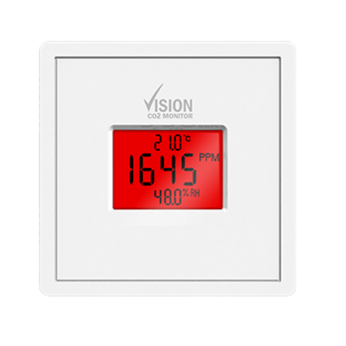 Vision CO2 monitor met datalogger, temperatuur-en-vocht-sensor