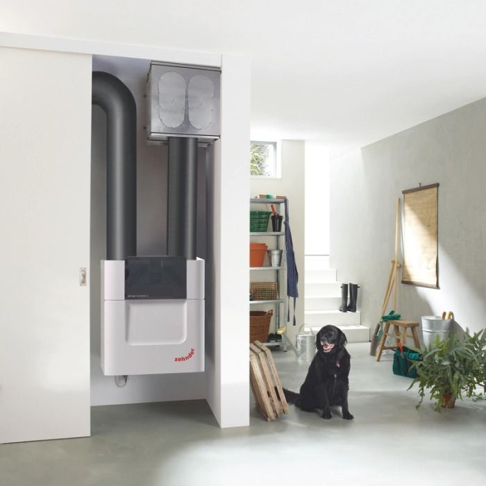 Zehnder Stork ComfoAir Q450 WTW unit NL L VV ST ERV - Linkeruitvoering - Met voorverwarmer - Enthalpiewisselaar