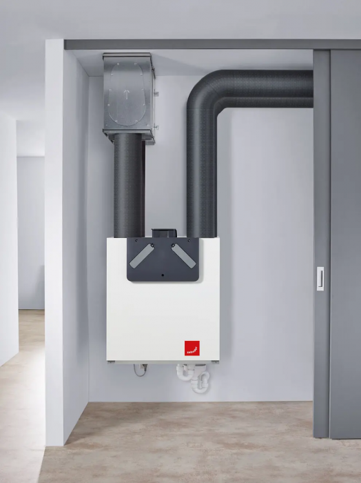 Zehnder Stork ComfoAir E300 RH WTW unit - luchttoevoer rechts - perilex stekker - met voorverwarmer - 300 m3/h