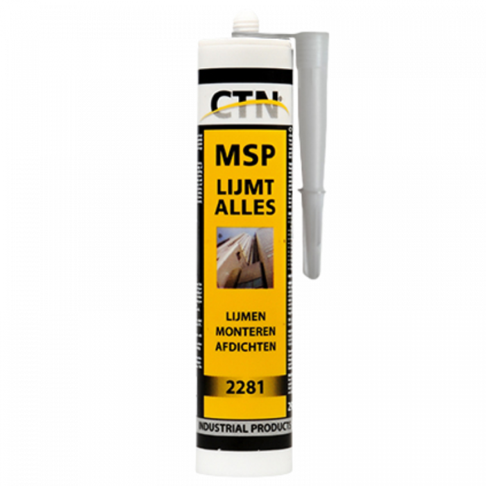 CTN MSP sterk verlijmende kit - transparant - (2281TR) CTN MSP sterk verlijmende kit - transparant - (2281TR)