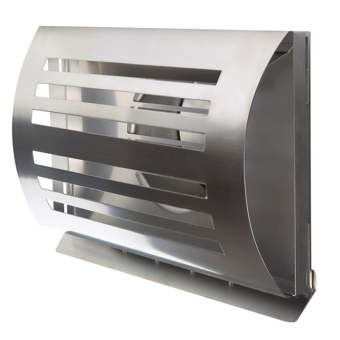 Design gevelkap PREMIUM LINE -DELTA- Ø 150mm met grofmazig gaas - RVS Design gevelkap PREMIUM LINE -DELTA- Ø 150mm met grofmazig gaas - RVS