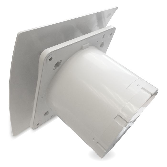 Pro-Design badkamer/toilet ventilator - STANDAARD (KW100) - Ø100mm - kunststof - wit