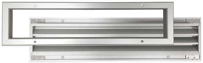 Deurrooster aluminium LxH 500 x 100mm (binnen- en buitendeur) (G34-5010AA)