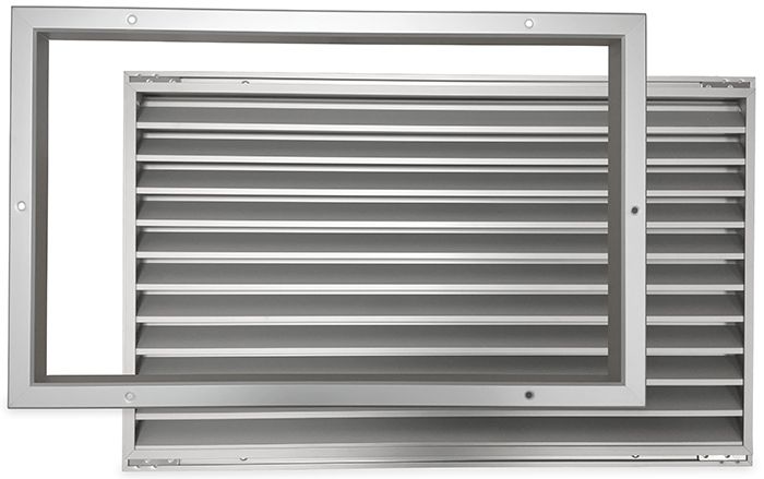 Deurrooster aluminium LxH 500 x 300mm (binnen- en buitendeur) (G34-5030AA)