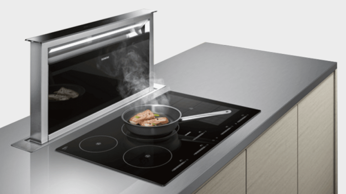 PuriVent DOMINO filter voor kookplaat met ingebouwde afzuiging - 1000 m3/h - 220 x 90mm