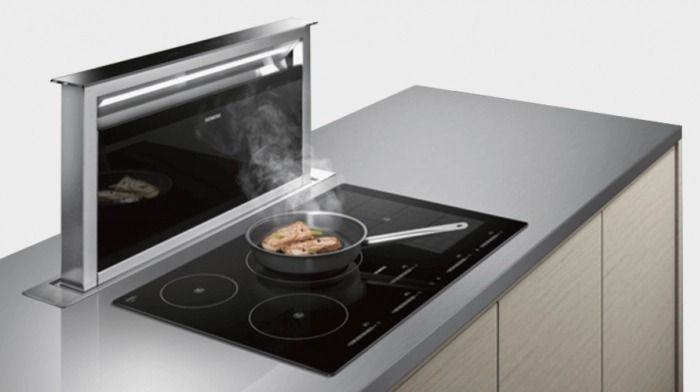 PuriVent DOMINO filter compact voor kookplaat met ingebouwde afzuiging - 825 m3/h - 220 x 55mm