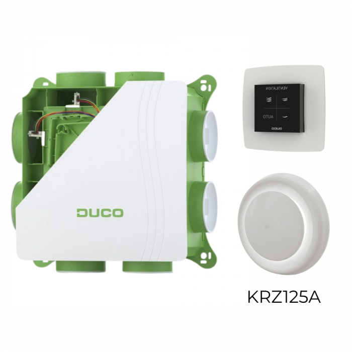DucoBox Silent 2.0 actieset - bedieningsschakelaar RF - 4 luchtventielen naar keuze DucoBox Silent 2.0 actieset - bedieningsschakelaar RF - 4 luchtventielen naar keuze