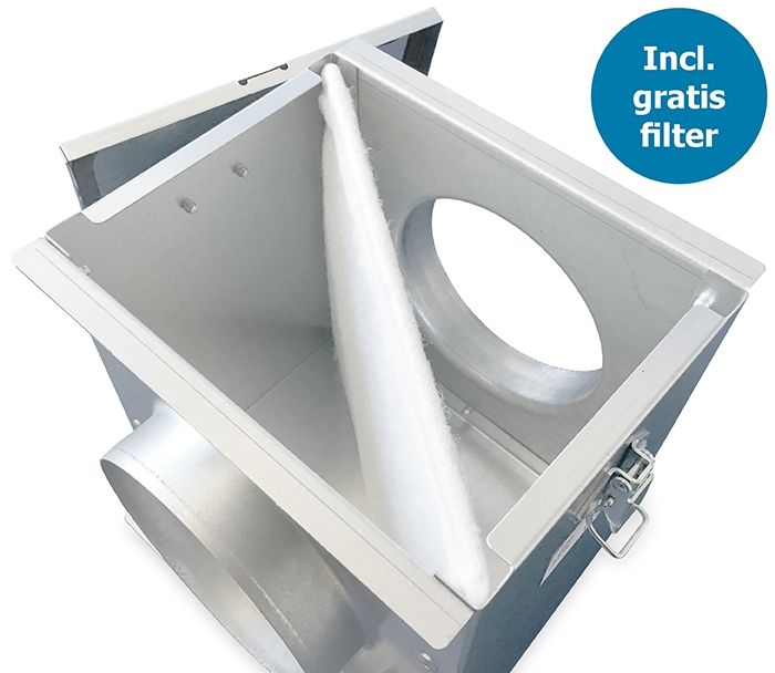 Filterbox RUCK FV125 aansluitdiameter 125mm incl. gratis filter