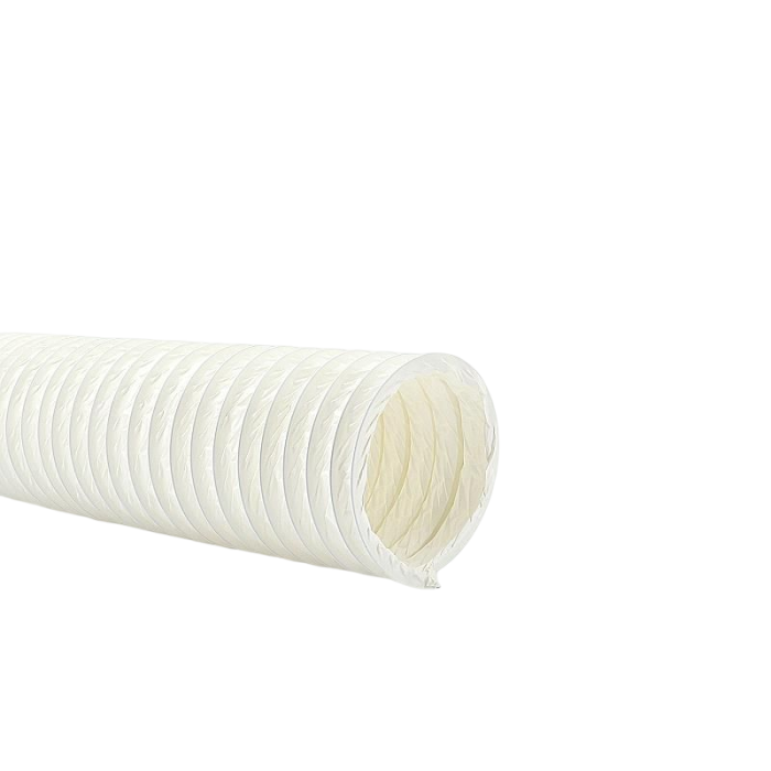 Flexibele slang WIT PVC - Ø100 - lengte 1 meter