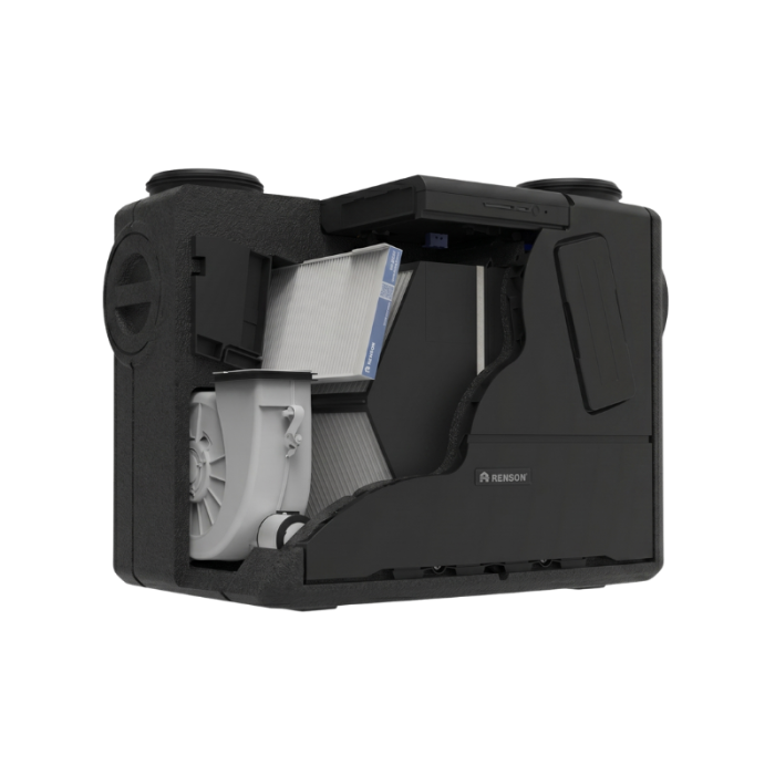 Renson Flux Wall Compact 275 - WTW - 275 m3/h - Automatische regeling door CO2 + Vocht + VOC